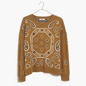 MADEWELL Bandana pullover sweater